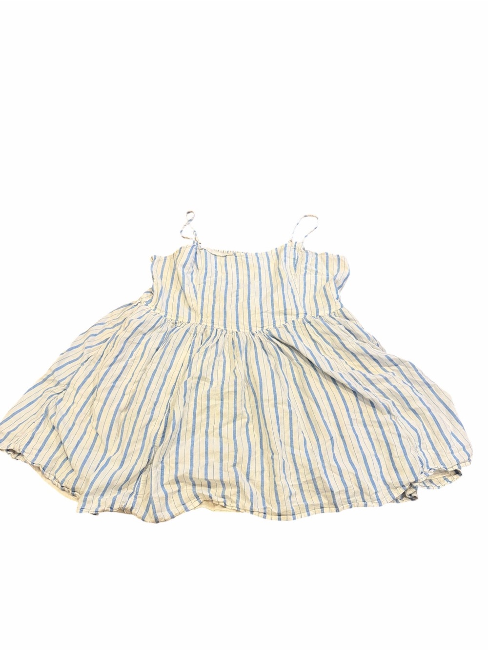 Aerie Blue White Striped Smocked Sundress XXL
